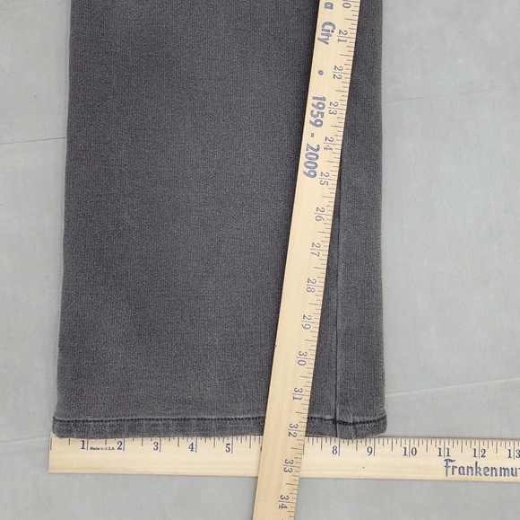 Quacker Factory Dream Jeans women's size 12 x 32L gray stretch bootcut high rise - Picture 4 of 13